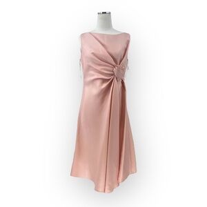 Valentino pastel pink silk dress